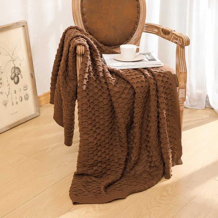 Cozy Knit Throw Blanket