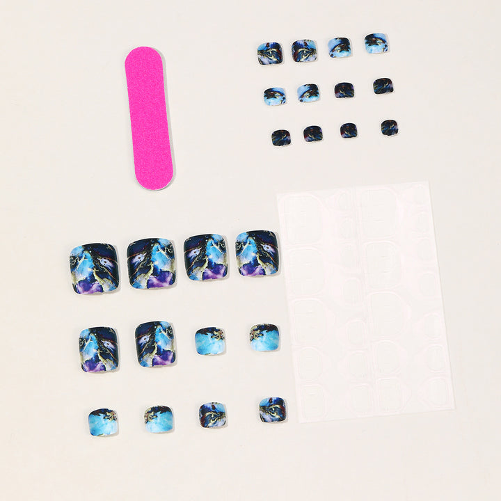 Artistic 3D Marble Effect Nail Art Kalsten