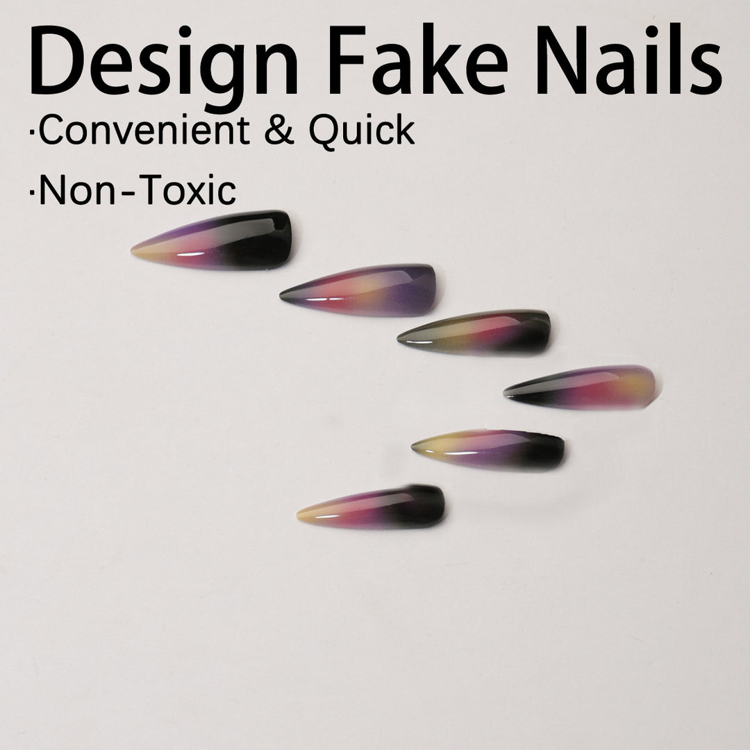 Acrylic Nail Set with Modern Ombre Effect Kalsten