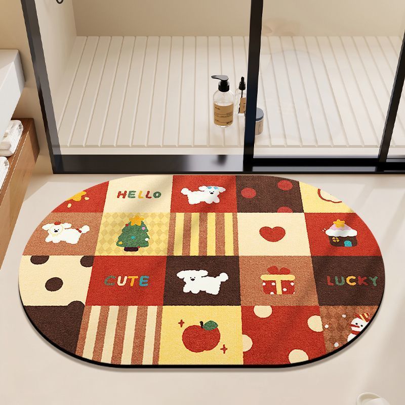 Cute Bear-Themed Bath Mat Kalsten