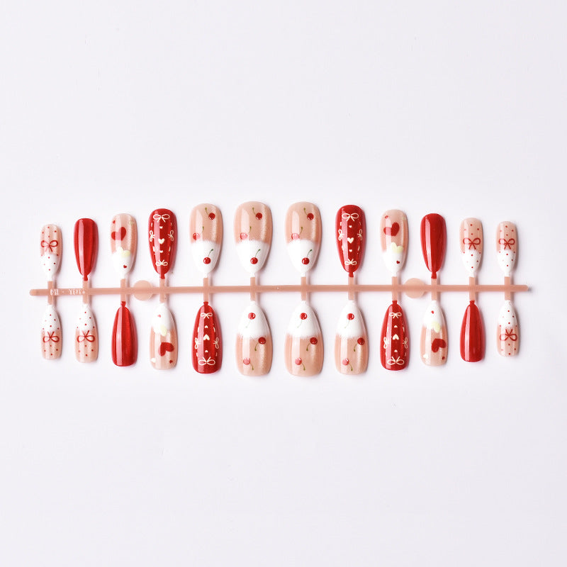 Creative Cherry-Design Press-On Nail Set Kalsten