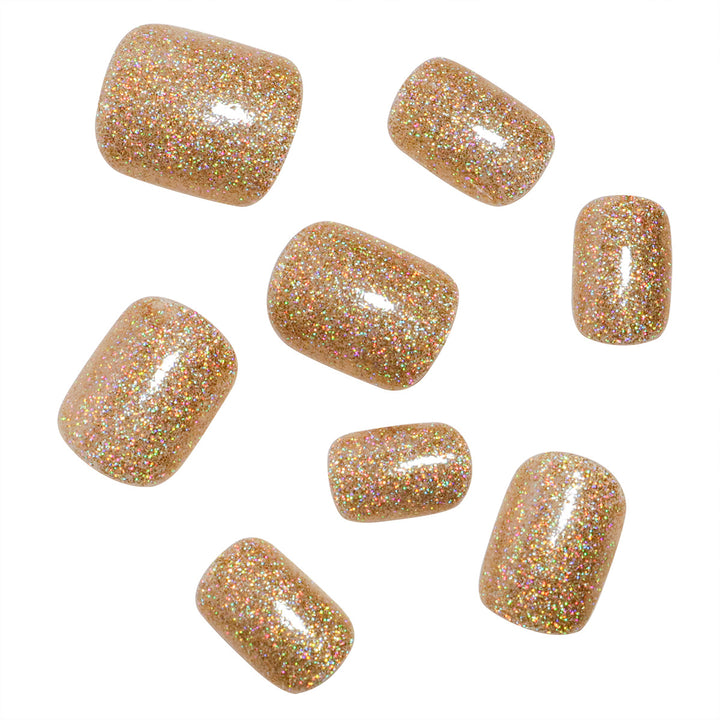 Glittery Press-On Nail Set Kalsten
