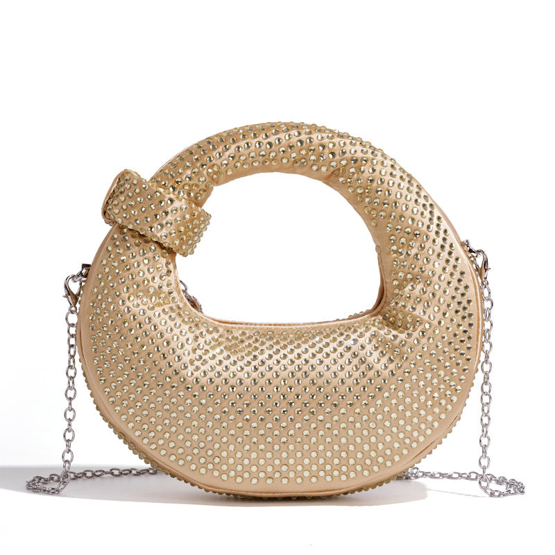 Chic Rhinestone-Embellished Handbag Kalsten