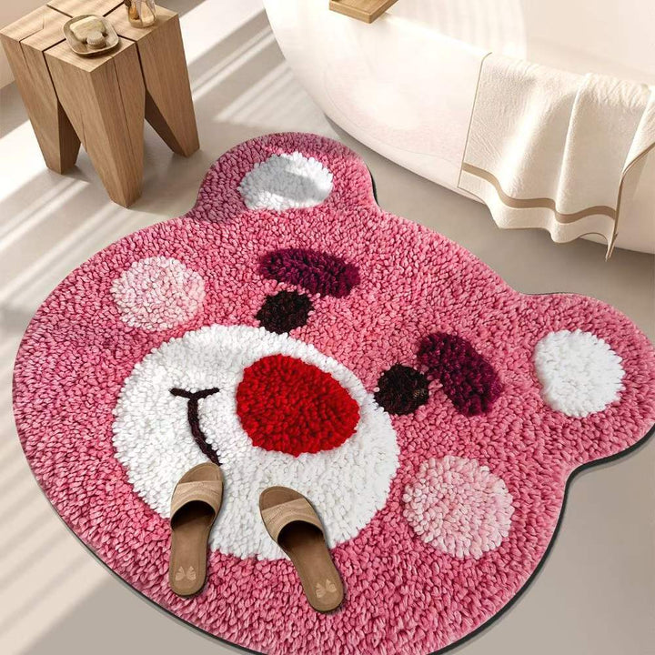 Playful Tiger-Themed Bathroom Mat Kalsten