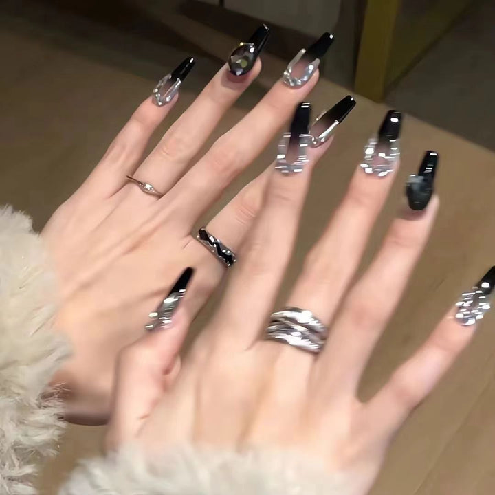 Premium Glittering Press-On Nail Extensions Kalsten