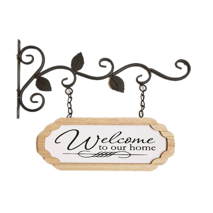 Rustic Welcome Home Wall Hanger Sign