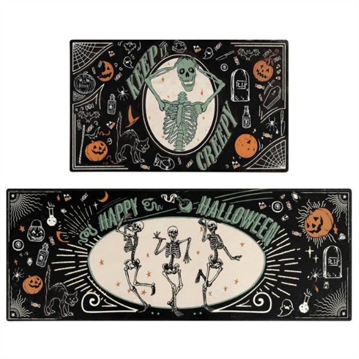 Halloween Themed Kitchen Mat Set