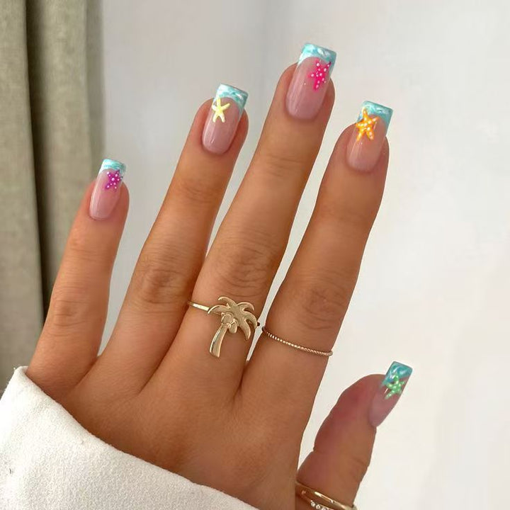 Creative Nail Art Set with Tropical Beach Style Kalsten