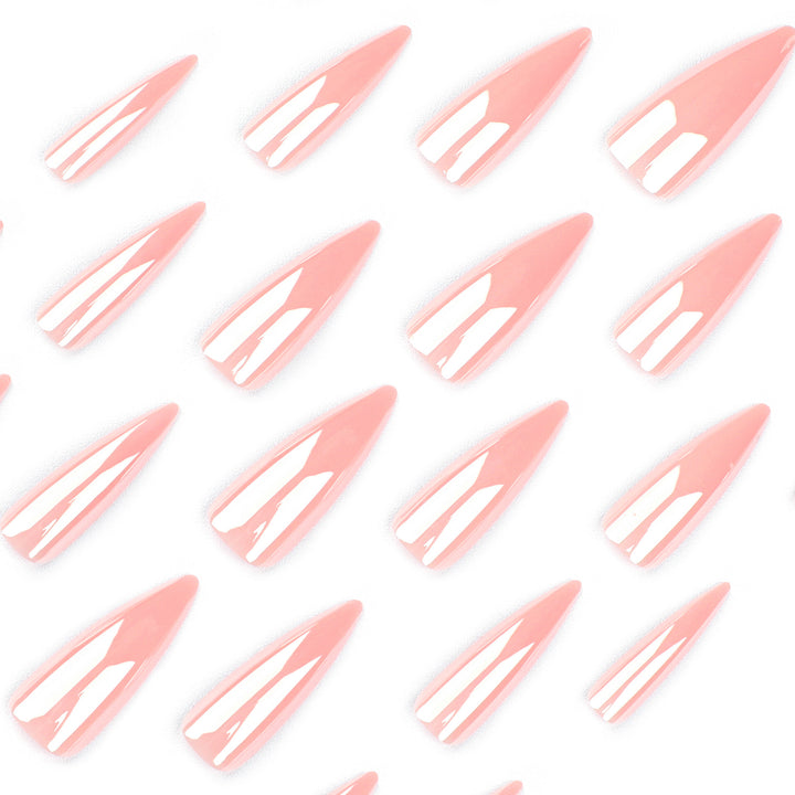 Artful Stiletto Nails with High Gloss Finish Kalsten