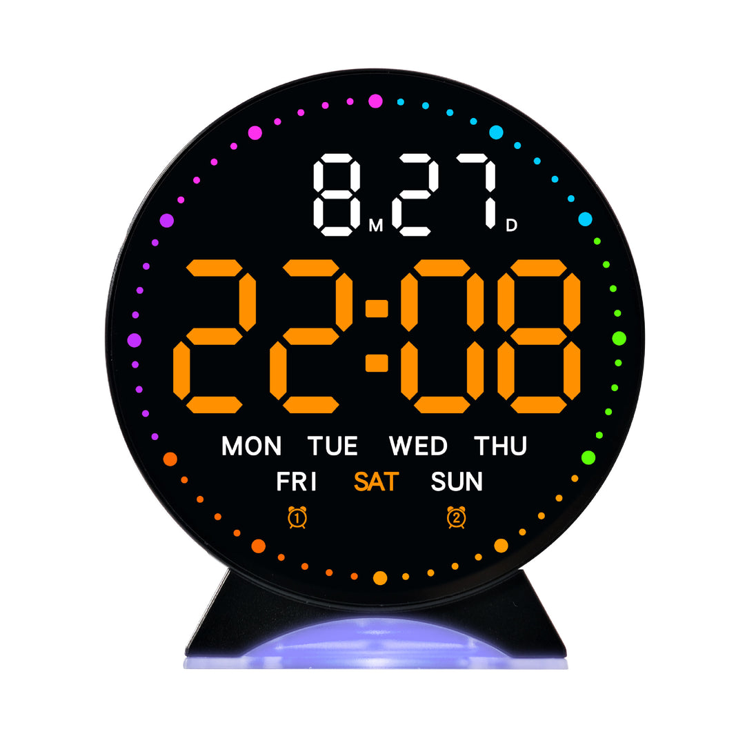 Digital Alarm Clock with Color LED Display Kalsten