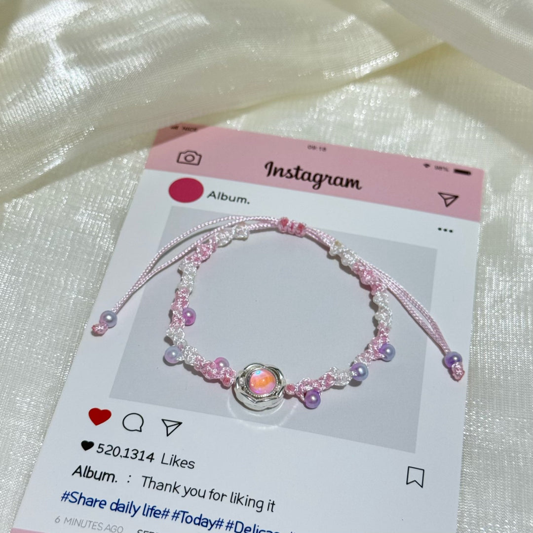 Adjustable Floral Charm Bracelet Kalsten