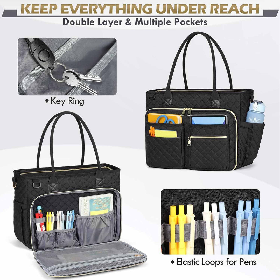 Practical tote bag with intelligent compartment system Kalsten
