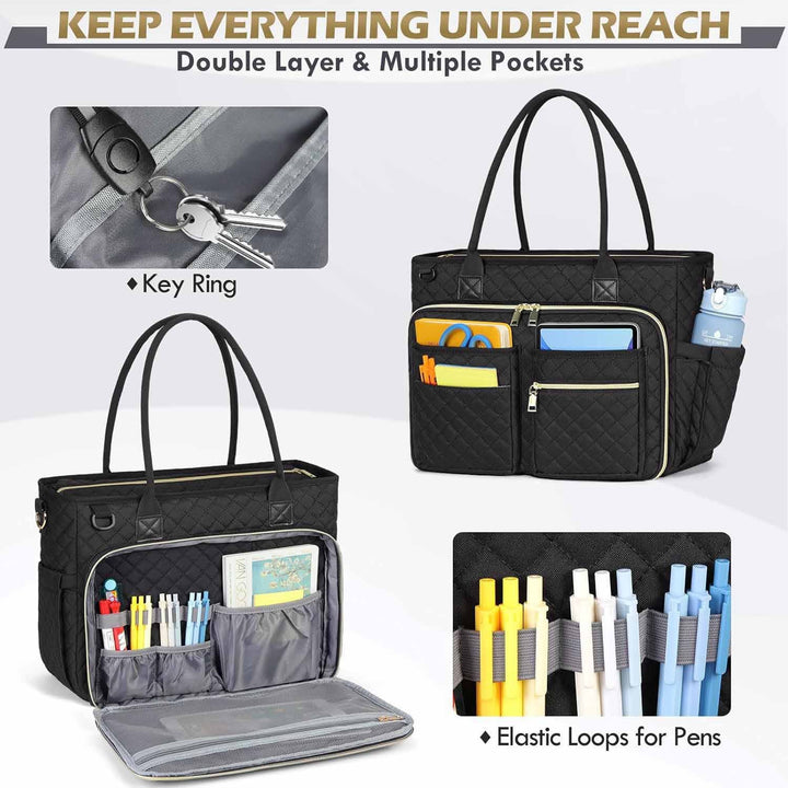 Practical tote bag with intelligent compartment system Kalsten