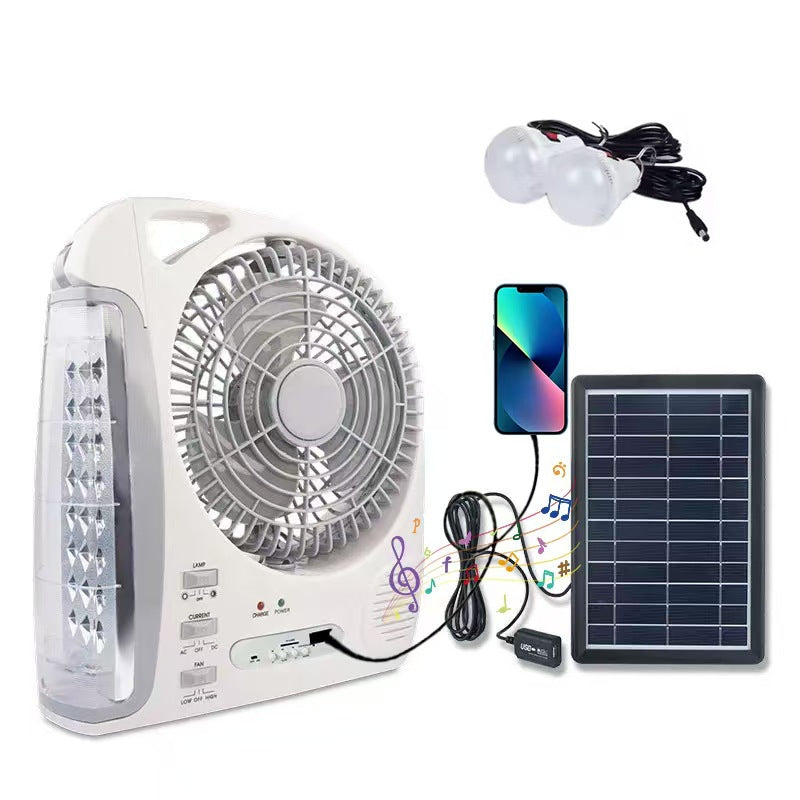 Women Portable Solar Fan with Integrated LED Lighting Kalsten