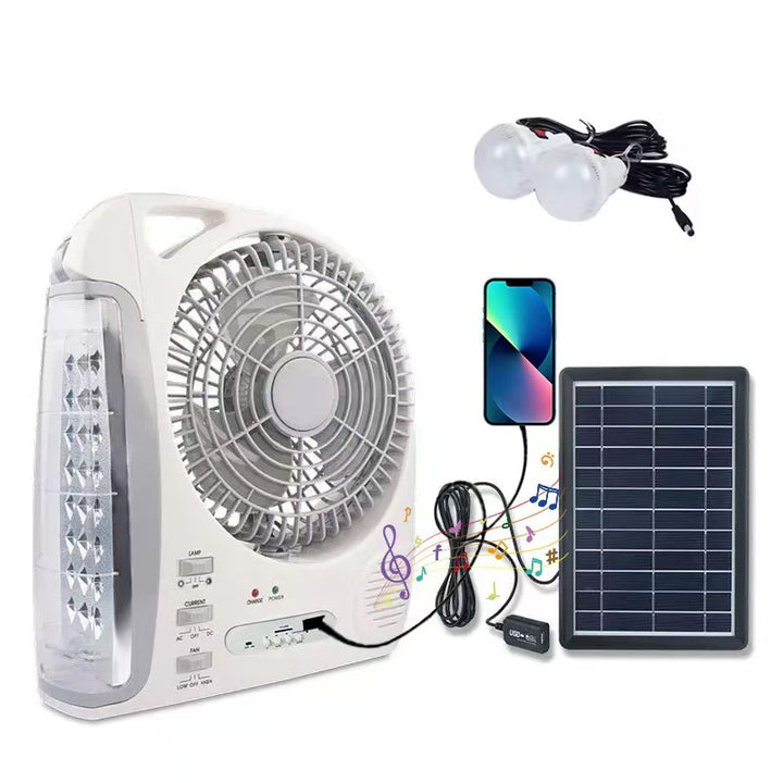 Women Portable Solar Fan with Integrated LED Lighting Kalsten