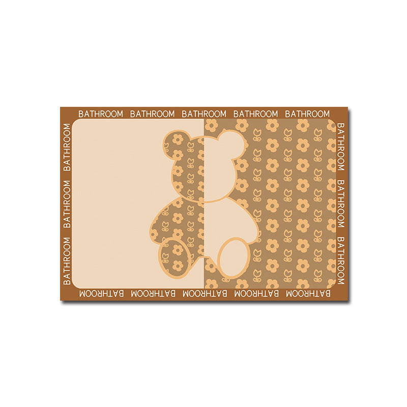 Geometric Patterned Memory Foam Bath Mat Kalsten