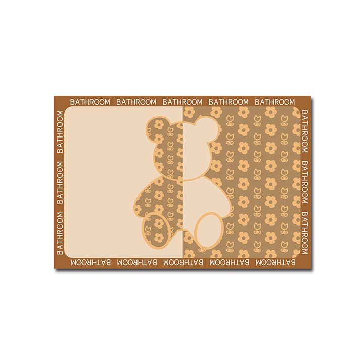 Geometric Patterned Memory Foam Bath Mat Kalsten