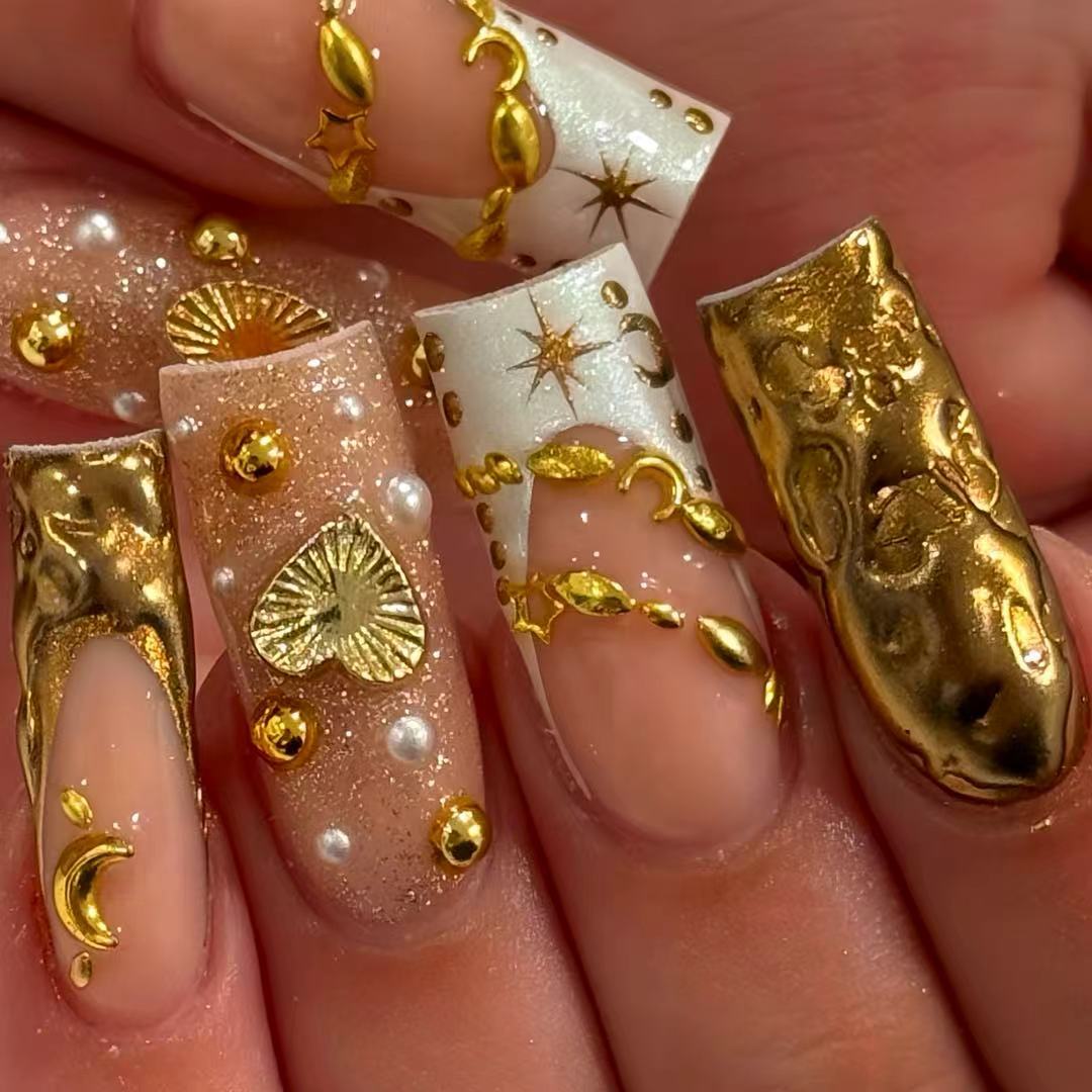 Premium Decorative Press-On Nail Art Kalsten