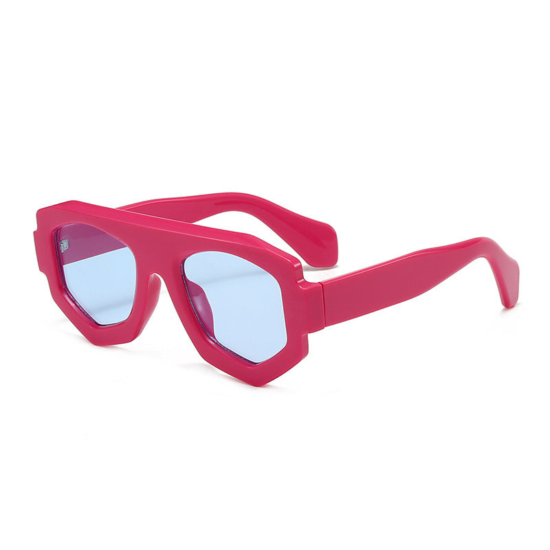 Bold Geometric Shield Sunglasses Kalsten
