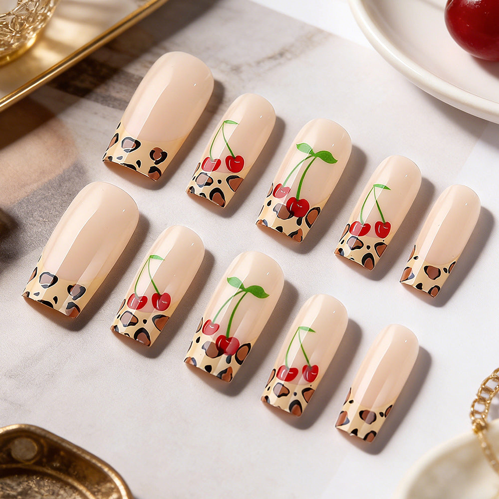Artistic Leopard Print Press-On Nails Kalsten