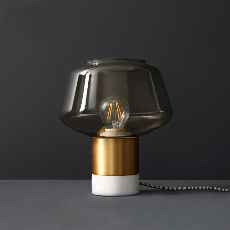 Artistic Table Lamp with Geometric Design