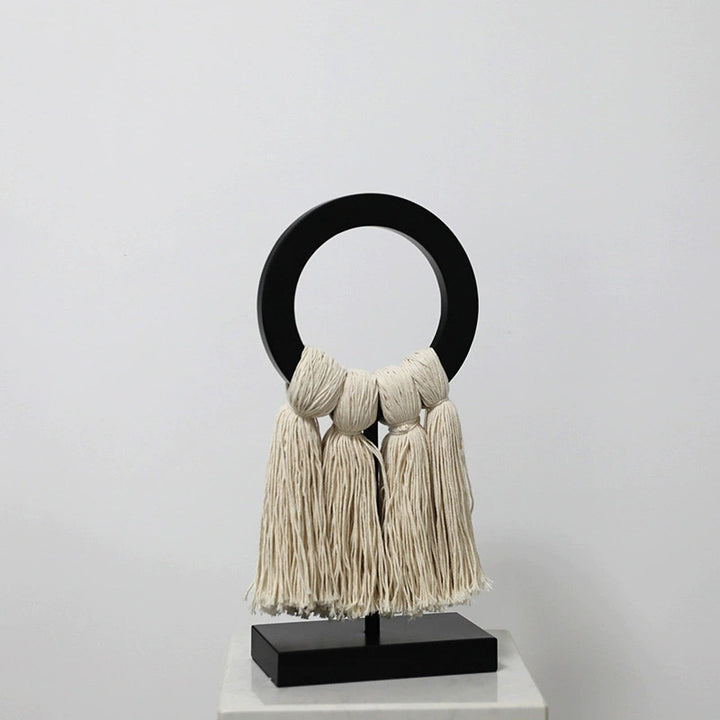 Modern Decorative Macrame Sculpture
