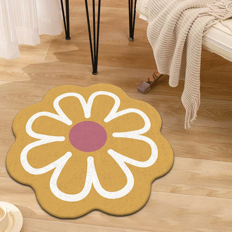 Educational Alphabet Round Rug