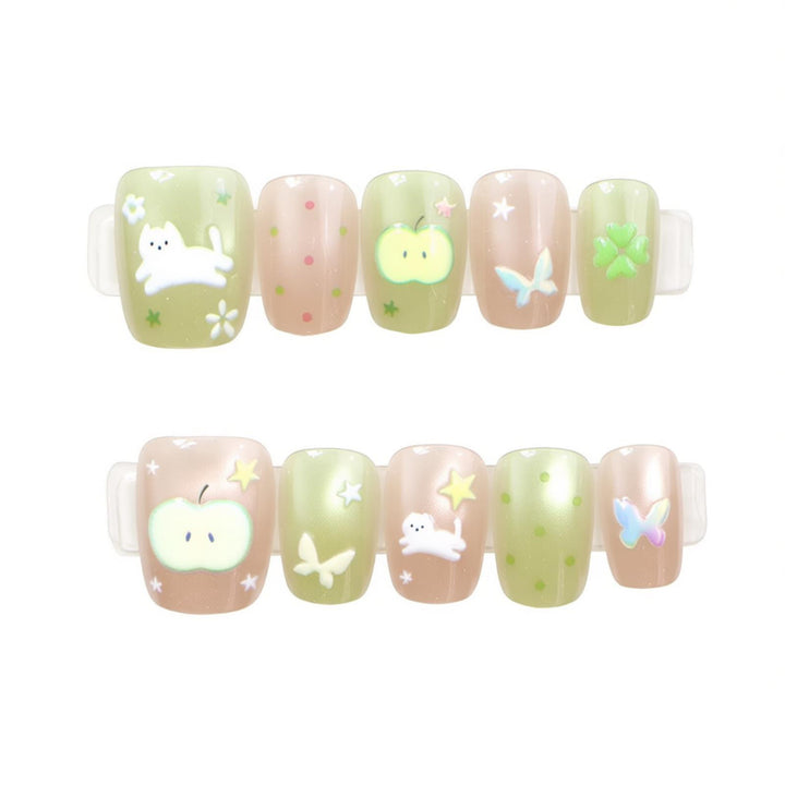 Whimsical Animal Print Press-On Nail Set Kalsten