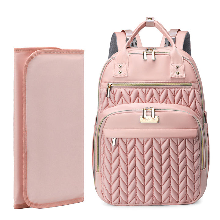 Stylish Quilted Diaper Backpack Kalsten