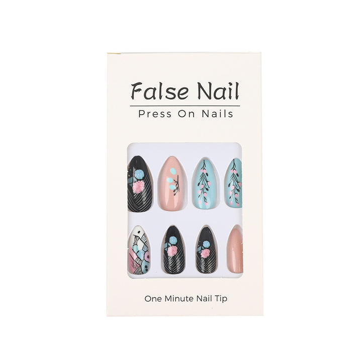 Artificial nails with floral accents Kalsten