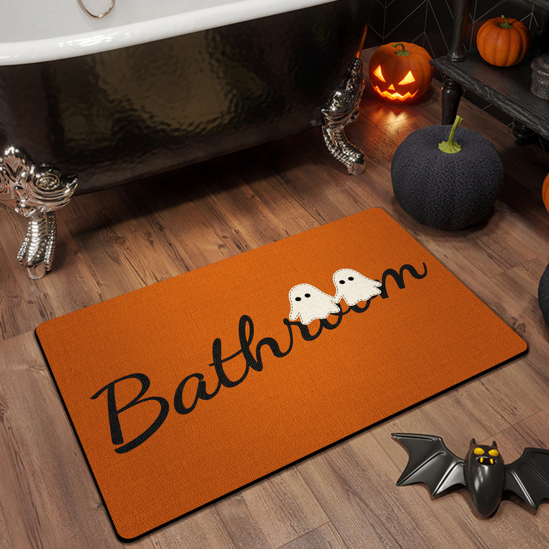 Halloween-Themed Bathroom Mat