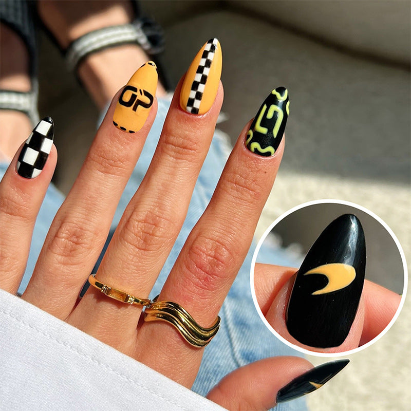 Racing Inspired Press-On Nail Set Kalsten