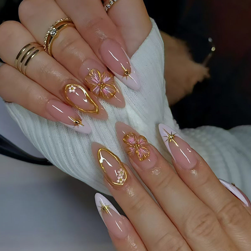 Artistic Long-Stiletto Nail Extensions Kalsten