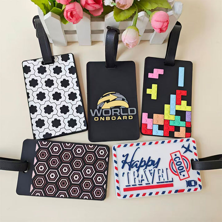 Unisex luggage tag in creative Tetris design Kalsten