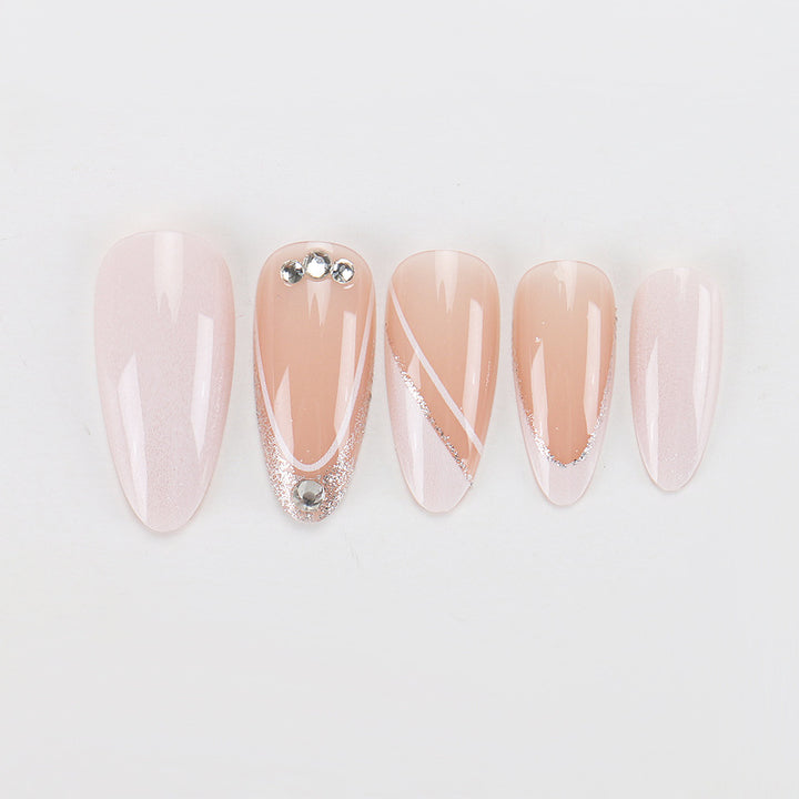 Elegant Geometric Design Press-On Nails Kalsten