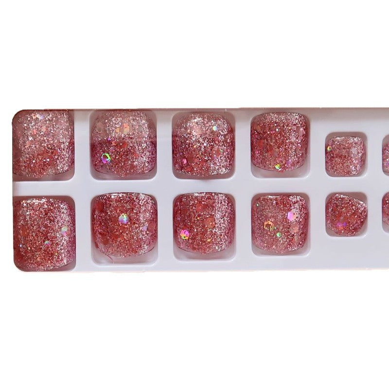 Glittery Press-On Toenails Kalsten 1790727124