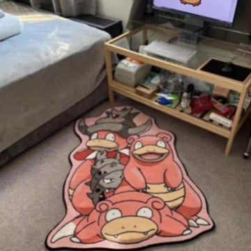 Cartoon Dragon-Themed Area Rug