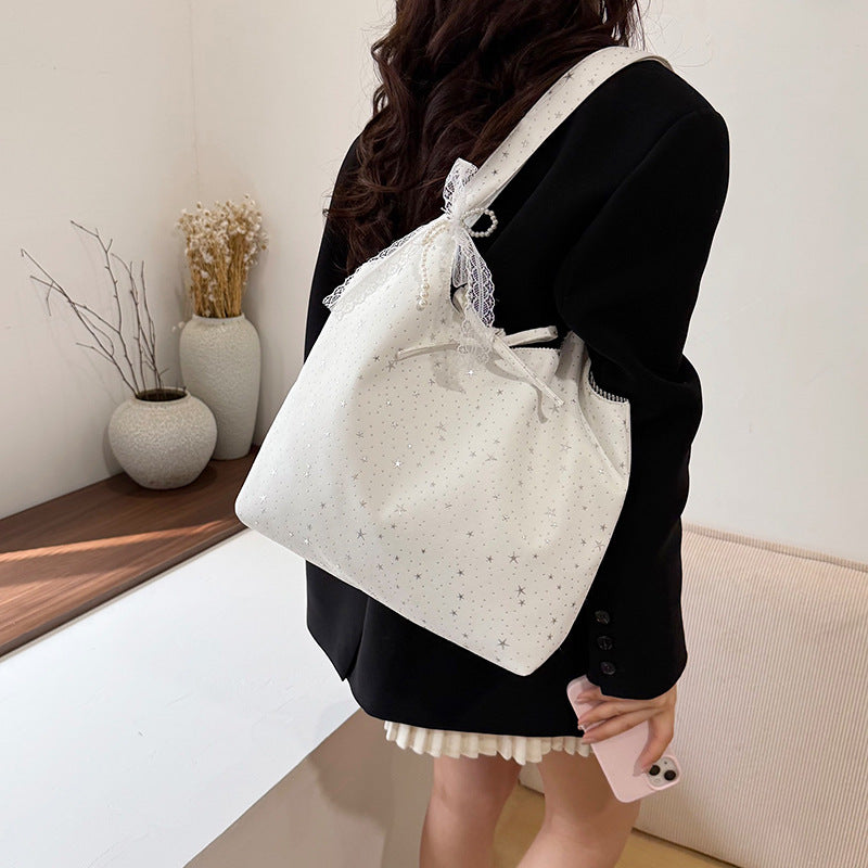 Stylish Star-Embellished Shoulder Bag