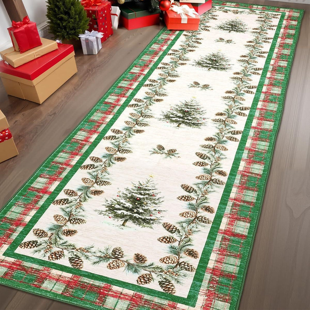 Festive Holiday-Themed Decorative Runner Mat Kalsten