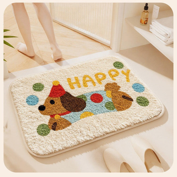 Children's Playful Dog Bath Mat Kalsten