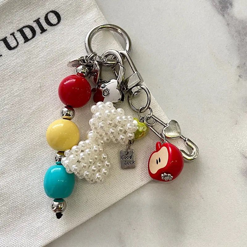 Playful Beaded Charm Keychain Kalsten