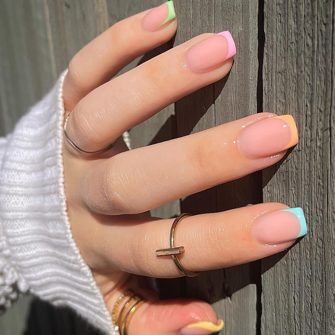 Artistic French Tip Nail Wrap Set Kalsten