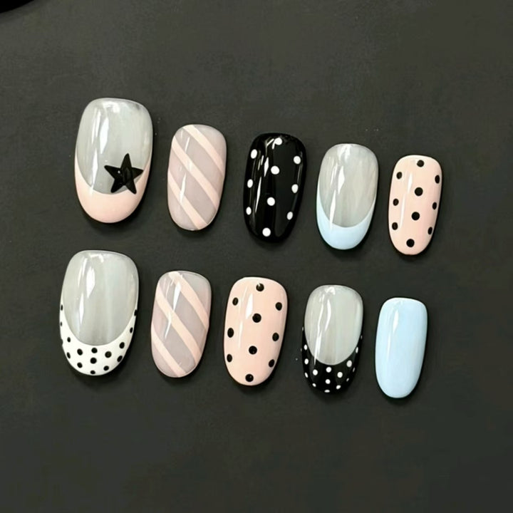 Stylish Press-On Nail Wraps Kalsten