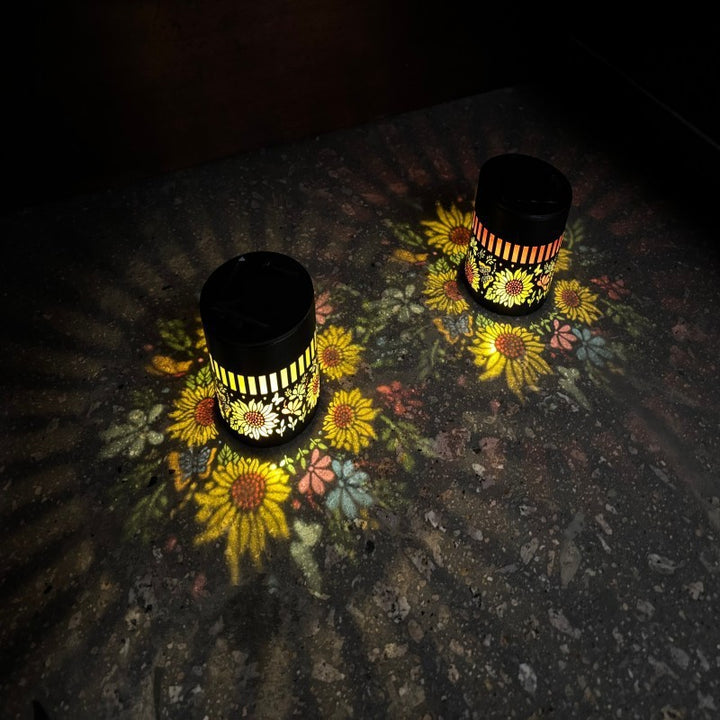 Decorative Solar RGB Mandala Projection Wall And Stake Garden Light Kalsten