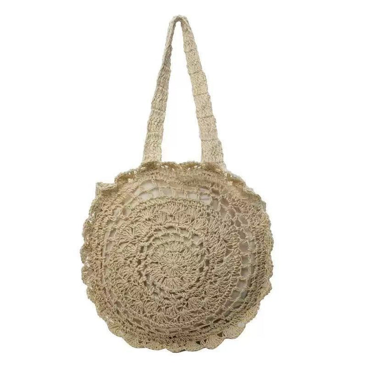Hand-crocheted round bag with Boho design Kalsten