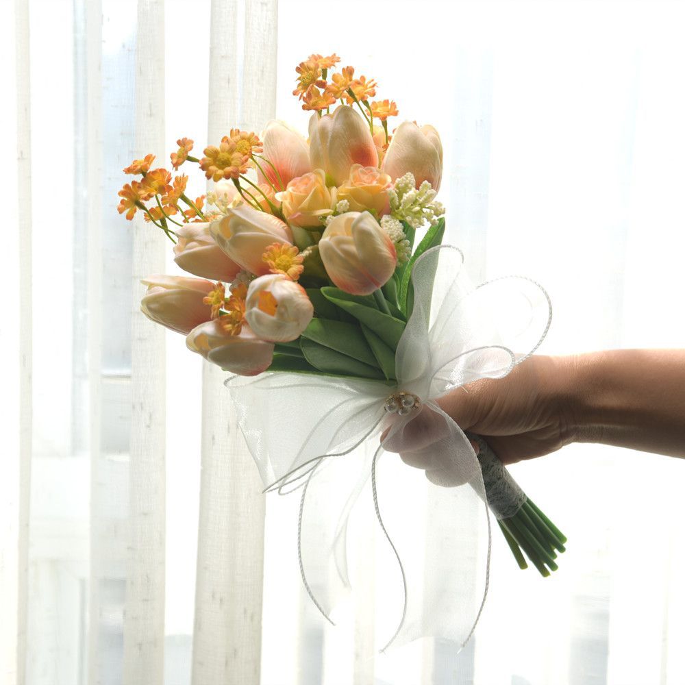 Elegant Artificial Flower Wedding Bouquet