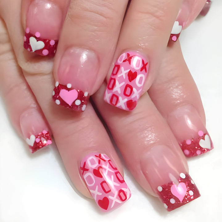 Romantic Themed Press-On Nail Set Kalsten