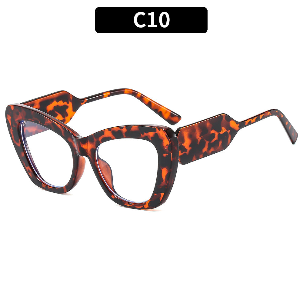 Artistic Cat-Eye Frame Sunglasses
