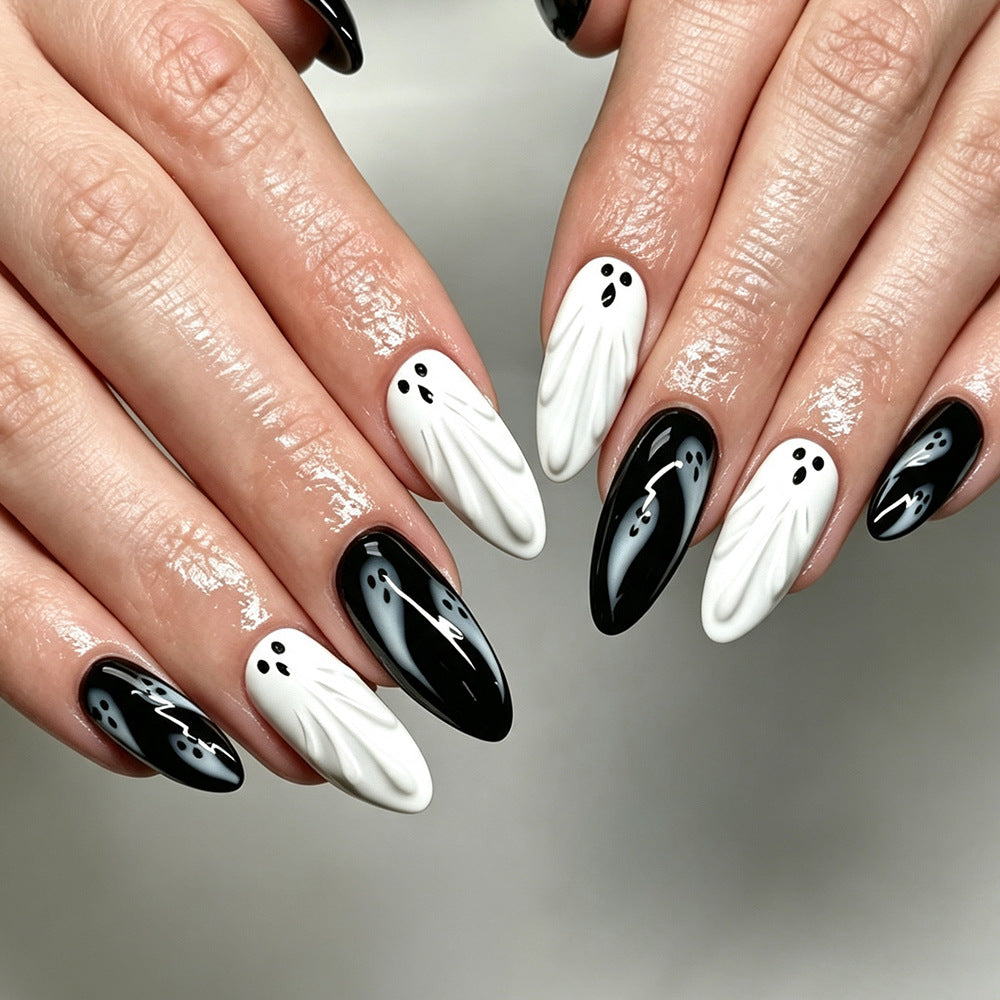 Halloween Ghost Nail Art Kalsten