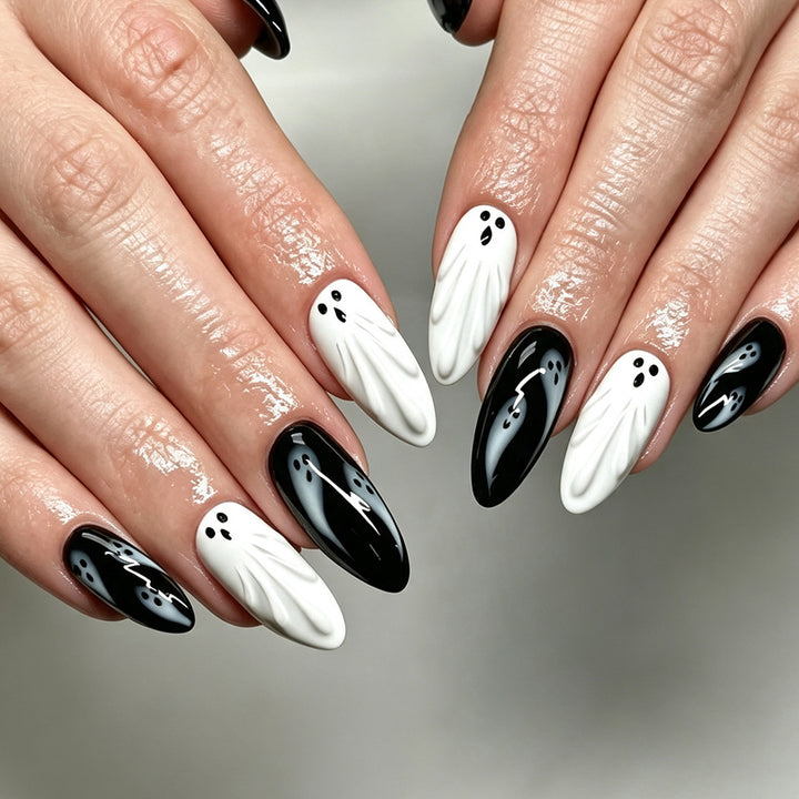 Halloween Ghost Nail Art Kalsten